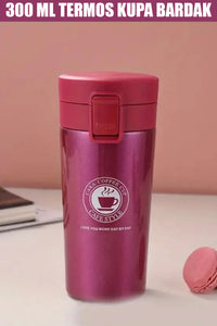 VACUUM 300ML FİLTRELİ ÇELİK TERMOS KUPA BARDAK