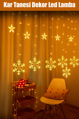 ALASKA KAR TANESİ SARKIT PERDE LED & DEKOR LAMBA