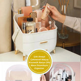 2 ÇEKMECELİ FANUSLU KOZMETİK & TAKI ORGANİZERİ