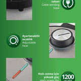 KİWİ KSM-2442 ELEKTRİKLİ WAFFLE MAKİNESİ