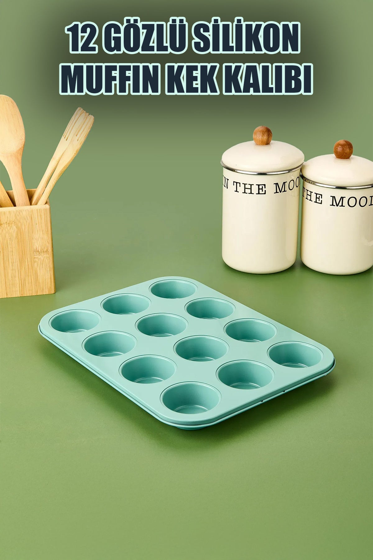 İBİCO NO-1218 12 GÖZLÜ YUVARLAK  SİLİKON ) MUFFIN KEK KALIBI
