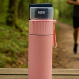 NEWLİFE 380ML SÜZGEÇLİ CAM KAPAKLI ÇELİK BİTKİ ÇAY TERMOSU