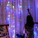 3X3 Metre Renkli Usb & Kumandalı Tel Perde Led Dekor Lamba