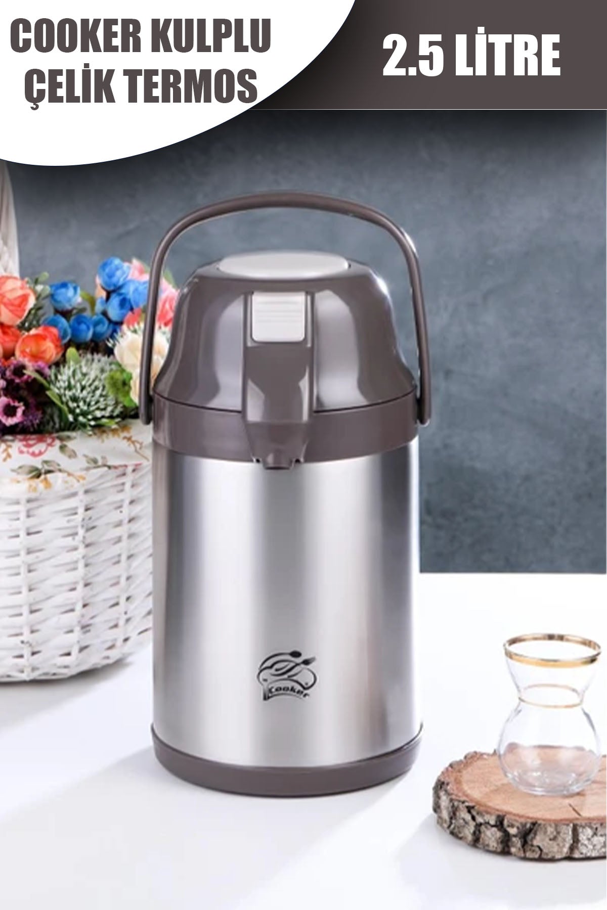 COOKER 2.5 LT LUX ÇELİK TERMOS