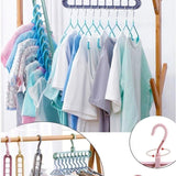 5 Adet Çok Fonksiyonlu Dolap Içi Düzenleyici Organizer Sihirli Askı Tişört Gömlek Elbise Askısı