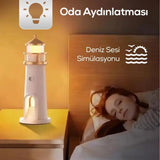 Deniz Feneri Görünümlü Bluetoothlu Hoparlör Ve Gece Lambası