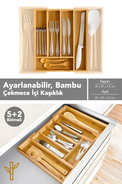 AYARLANABİLİR BAMBU KAŞIKLIK