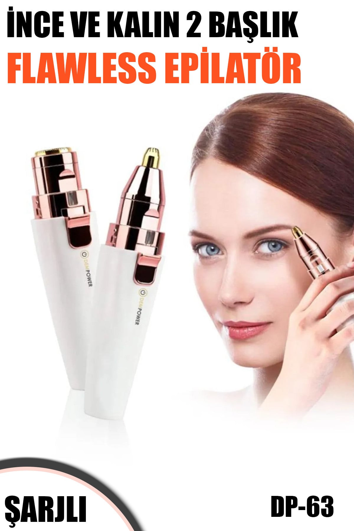 👝2 BAŞLIKLI FLAWLESS EPİLATÖR - dibidip 