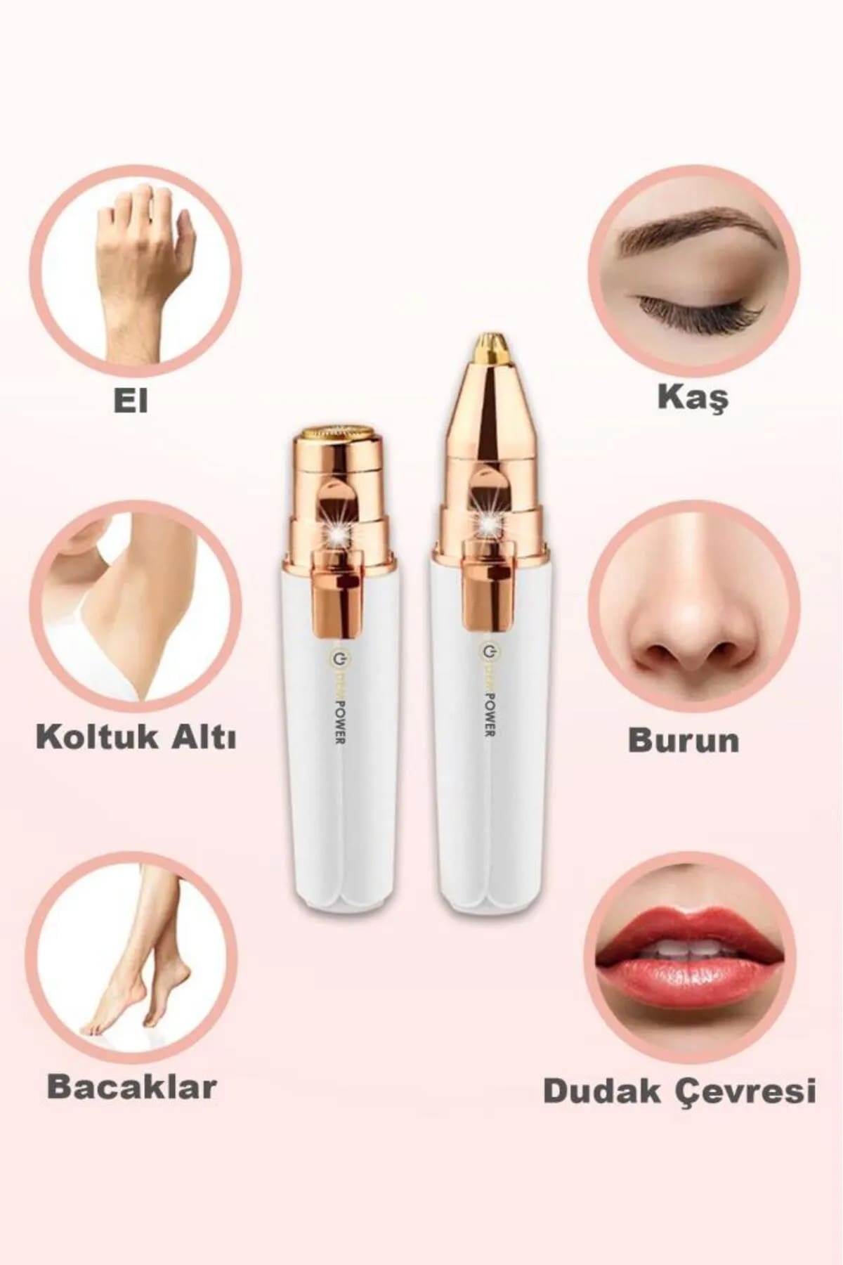 👝2 BAŞLIKLI FLAWLESS EPİLATÖR - dibidip 