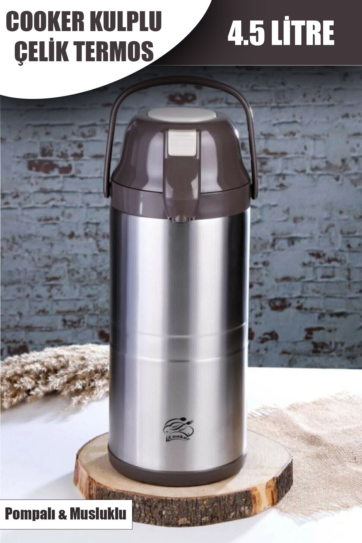 COOKER 4.5 LT LUX ÇELİK TERMOS
