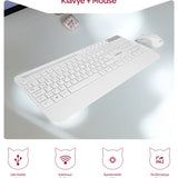 EVEREST BEYAZ KABLOSUZ KLAVYE & MOUSE SETİ