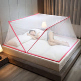 🛏️KATLANABİLİR ÇİFT KİŞİLİK PEMBE CİBİNLİK