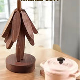 3 LÜ BAMBU AHŞAP STANDLI KATLANABİLİR NİHALE