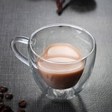 KALPLİ ÇİFT CİDARLI ISIYA DAYANIKLI KULPLU BOROSİLİKAT CAM BARDAK