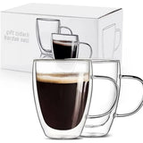 ÇİFT CİDARLI ISIYA DAYANIKLI KULPLU BOROSİLİKAT CAM BARDAK