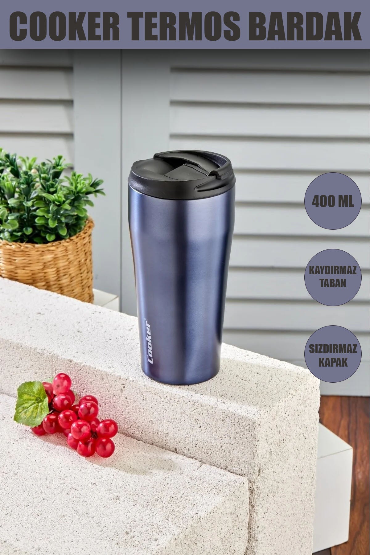 COOKER 400 ML MUG TERMOS BARDAK