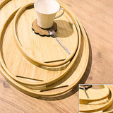 PABLITO OVAL & 3 BOY BAMBU AHŞAP TEPSİ SETİ