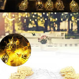 GAZ LAMBA MODEL 2MT GOLD METAL PİLLİ DEKORATİF RAMAZAN LED IŞIK & LAMBA