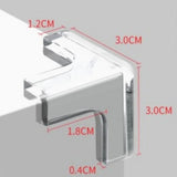 8 li Set Silikon Şeffaf Masa Kenarı Koruma Aparatı