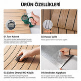 Kendinden Yapışkanlı Isı Ses Yalıtımlı 3D Ahşap Dokulu Duvar Paneli 30x275 cm-0,85 m²