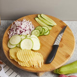 PABLITO YUVARLAK AYAKLI BAMBU AHŞAP KESİM PANOSU