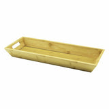 PABLITO ÇİFT KULPLU AHŞAP BAMBU SUNUM TEPSİSİ