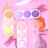 ✨3'LÜ STANDLI SARI MAKYAJ SÜNGER SETİ - dibidip 