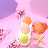 ✨3'LÜ STANDLI SARI MAKYAJ SÜNGER SETİ - dibidip 