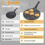 7 BÖLMELİ EMOJİLİ DÖKÜM PANKEK TAVA