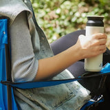 MAVİ TELESKOP KATLAMALI KAMP SANDALYESİ