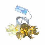 CAMİ 2 MİNARE AY YILDIZ MODE GOLD METAL PİLLİ DEKORATİF RAMAZAN LED IŞIK & LAMBA