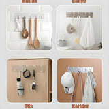 Yapışkanlı Şeffaf Duvar Askısı Banyo Mutfak Düzenleyici Pratik Askılık