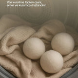 Çamaşır Yün Kurutma Topu Doğal Yumuşatıcı Kurutma Makinesi İçin 3 Adet