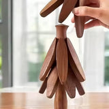 3 LÜ BAMBU AHŞAP STANDLI KATLANABİLİR NİHALE