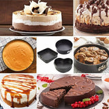 3 PARÇA METAL & KELEPÇELİ KEK KALIP SETİ