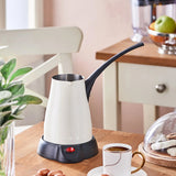 SİNBO BEYAZ ELEKTİRKLİ CEZVE TÜRK KAHVE MAKİNESİ