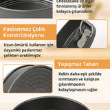 3 PARÇA METAL & KELEPÇELİ KEK KALIP SETİ