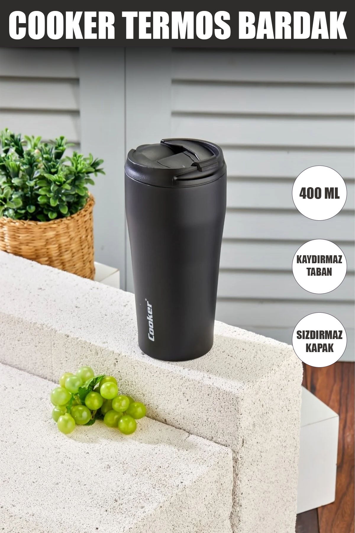 COOKER 400 ML MUG TERMOS BARDAK