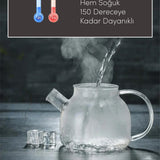 İBİCO 1000 ML CAM DEMLİK