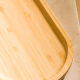 PABLITO UZUN OVAL AHŞAP BAMBU SUNUM TEPSİ