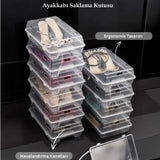 5 ADET ŞEFFAF AYAKKABI SAKLAMA KUTUSU