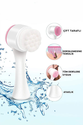 Çift Taraflı 3D Yüz Bakım Fırçası
