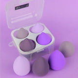 💜4 LÜ STANDLI MOR MAKYAJ SÜNGER SETİ - dibidip 