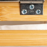 İBİCO 2 BÖLMELİ AHŞAP BAMBU KİRLİ ÇAMAŞIR SEPETİ