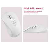 EVEREST BEYAZ KABLOSUZ KLAVYE & MOUSE SETİ