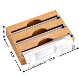 Bambu 3 lü Streç Film Ve Folyo Kesici Düzenleyici, Streç Folyo Kutusu