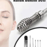 💎 5 PARÇA METAL KULAK BAKIM SETİ - dibidip 