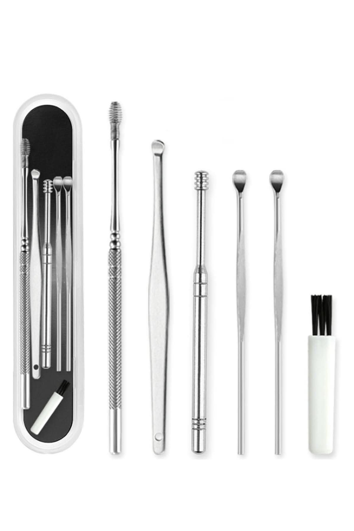 💎 5 PARÇA METAL KULAK BAKIM SETİ - dibidip 