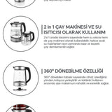 SİNBO STM-5848 CAM ELEKTRİKLİ ÇAYCI SETİ