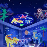 🧸EĞİTİCİ VE EĞLENCELİ ROBOT TEMALİ PROJEKTÖR GECE LAMBASI 21 FİLMLİ